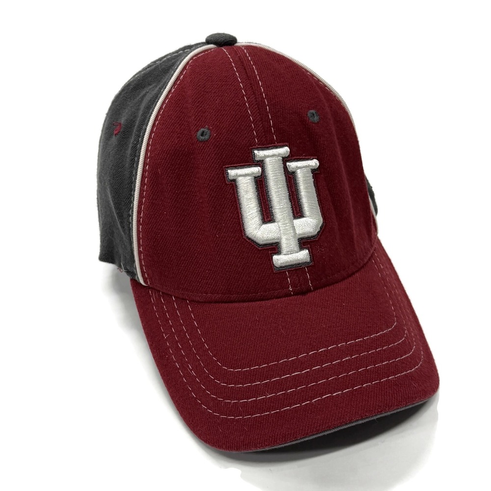 Zephyr Indiana Hoosiers Hat Small Red Logo Cap Stretch‎ ZFIT Baseball